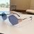 Basic Simple Style Geometric Ac Polygon Frameless Women's Sunglasses