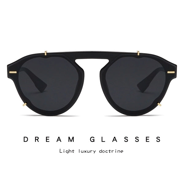 Basic Simple Style Geometric Ac Special-Shaped Mirror Full Frame Glasses