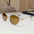 Basic Simple Style Geometric Pc Oval Frame Full Frame Women's Sunglasses