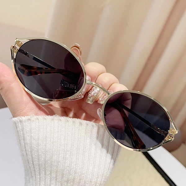 Basic Simple Style Geometric Pc Oval Frame Full Frame Women's Sunglasses