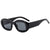 Basic Simple Style Solid Color Ac Oval Frame Full Frame Women's Sunglasses