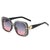 Basic Simple Style Solid Color Ac Square Full Frame Women's Sunglasses