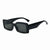 Basic Simple Style Solid Color Ac Square Full Frame Women's Sunglasses