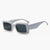 Basic Simple Style Solid Color Ac Square Full Frame Women's Sunglasses