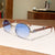 Basic Simple Style Solid Color Pc Oval Frame Full Frame Women's Sunglasses