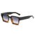 Basic Simple Style Solid Color Pc Square Full Frame Men's Sunglasses