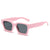 Basic Simple Style Solid Color Pc Square Full Frame Men's Sunglasses