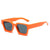 Basic Simple Style Solid Color Pc Square Full Frame Men's Sunglasses