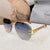 Basic Simple Style Solid Color Pc Toad Glasses Frameless Women's Sunglasses