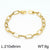 Basic Simple Style Solid Color Stainless Steel 18k Gold Plated Unisex Bracelets