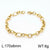 Basic Simple Style Solid Color Stainless Steel 18k Gold Plated Unisex Bracelets