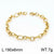 Basic Simple Style Solid Color Stainless Steel 18k Gold Plated Unisex Bracelets