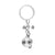 Basic Skull Metal Plating Halloween Unisex Bag Pendant Keychain