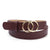 Basic Solid Color Imitation Leather Alloy Women's Leather Belts