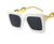 Basic Solid Color Resin Square Full Frame Women's Sunglasses