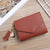 Basic Solid Color Square Buckle Coin Purse