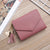 Basic Solid Color Square Buckle Coin Purse