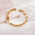 Basic Solid Color Stainless Steel Plating 18k Gold Plated Bracelets