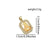 Basic Square Copper Plating Inlay Zircon 18k Gold Plated Charms