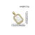 Basic Square Copper Plating Inlay Zircon 18k Gold Plated Charms