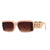 Basic Square Resin Square Patchwork Full Frame Women's Sunglasses