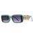 Basic Square Resin Square Patchwork Full Frame Women's Sunglasses