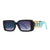 Basic Square Resin Square Patchwork Full Frame Women's Sunglasses