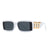 Basic Square Resin Square Patchwork Full Frame Women's Sunglasses