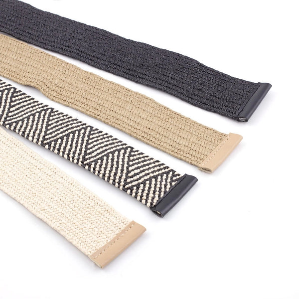 Basic Square Straw Woven Belt Women's Woven Belts