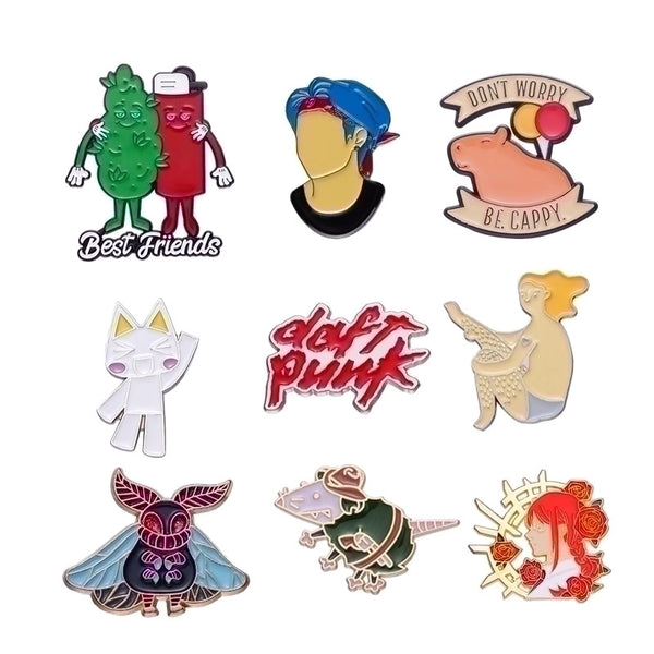 Basic Streetwear Pin Cartoon Character Alloy Plating Unisex Brooches