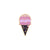 Basic Sweet Pin Ice Cream Alloy Stoving Varnish Women'S Brooches