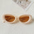 Beach Modern Style Sweet Solid Color Pc Resin Oval Frame Full Frame Women's Sunglasses