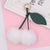 Beach Streetwear Cherry Imitate Rex Rabbit Fur Alloy Women's Keychain