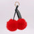 Beach Streetwear Cherry Imitate Rex Rabbit Fur Alloy Women's Keychain