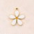 Best Seller In Europe And America DIY Ornament Accessories Oil-Spot Glaze Flowers Pendant