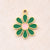 Best Seller In Europe And America DIY Ornament Accessories Oil-Spot Glaze Flowers Pendant