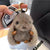 Big Ear Rabbit Imitation Mink Plush Cute Little Rabbit Hanging Bag Doll Car Keychain Bag Jade Rabbit Pendant