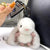 Big Ear Rabbit Imitation Mink Plush Cute Little Rabbit Hanging Bag Doll Car Keychain Bag Jade Rabbit Pendant