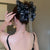 Black Bow Clip High-grade Exquisite  Ribbon Hairpin Fashion Back Shark Clip Headdress Wholesale