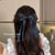 Black Bow Clip High-grade Exquisite  Ribbon Hairpin Fashion Back Shark Clip Headdress Wholesale