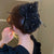 Black Bow Clip High-grade Exquisite  Ribbon Hairpin Fashion Back Shark Clip Headdress Wholesale