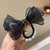 Black Bow Clip High-grade Exquisite  Ribbon Hairpin Fashion Back Shark Clip Headdress Wholesale