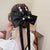 Black Bow Clip High-grade Exquisite  Ribbon Hairpin Fashion Back Shark Clip Headdress Wholesale