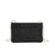 Black Pink Gold Pu Leather Solid Color Square Evening Bags