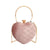 Black Red Green Pu Leather Lingge Heart-shaped Evening Bags