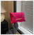 Black Rose Red Khaki Nonwoven Felt Solid Color Square Evening Bags