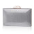 Black Rose Red Silver Pu Leather Solid Color Square Evening Bags