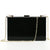 Black Transparent Pink Arylic Solid Color Square Evening Bags