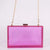 Black Transparent Pink Arylic Solid Color Square Evening Bags