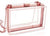 Black Transparent Pink Arylic Solid Color Square Evening Bags